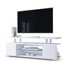 TV Stant With LED And Large Side Cabinet