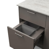Blaze Sunset 10-Ft Outdoor Kitchen Island w/ 32-Inch Marine Grade LTE+ Propane Grill, Sink in Gunmetal w/ Keon Countertop
