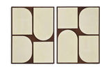 Icon - Mango Wood 2 Piece Wall Art