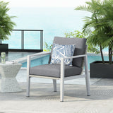 Modern Lounge Chair With Rope Accents And Cushions