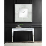 Noralie - Wall Clock With LED - Mirrored & Faux Diamonds