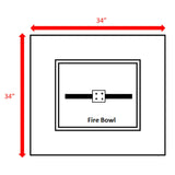 Streamlined Aesthetic Outdoor Fire Pit Table