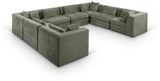 Stellar - 8 Piece Chenille Fabric Upholstered Modular Sectional