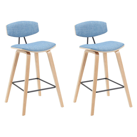 Fox - Swivel Counter Height Stool - Light Brown