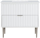 Modernist - Bathroom Vanity With Chrome Legs