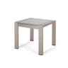 Cape Coral - Contemporary Side Table With Frosted Glass Top