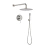 Elegant 10" Round Rain Shower Head And Handheld Set With Adjustable Tilt And Dual Modes