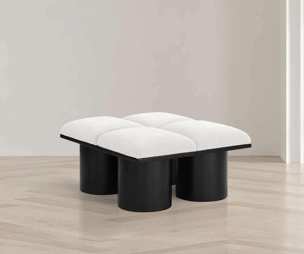 Pavilion - 4 Piece Modular Bench With Black Base