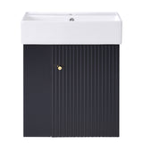 Modern Floating Bathroom Vanity With Ceramic Basin Perfect For Small Bathrooms