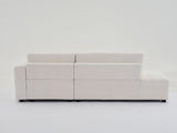 Jessica - Lamb Wool Sectional Sofa With Chaise, Versatile Configuration