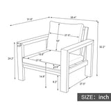 Stylish Outdoor Armchair With Cushion For Garden