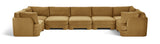 Hammond - Velvet Performance Fabric Upholstered 7 Piece U-Shaped Sectional