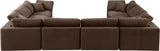 Comfy - 8 Piece Velvet Modular Sectional