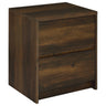Geary - 2 Drawer Nightstand With LED Lights And USB Charging Ports