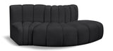 Arc - Faux Leather 3 Piece Modular Sofa