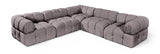 Orin - Velvet 5 Piece Modular Corner Sectional
