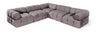 Orin - Velvet 5 Piece Modular Corner Sectional
