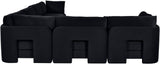 Hammond - Velvet Performance Fabric Upholstered 6 Piece Corner Sectional