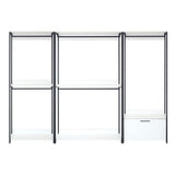 Fiona - Freestanding Walk In Closet System With Metal Frame Melamine - White