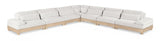 Turin - Chenille Fabric Upholstered Modular Sectional - White