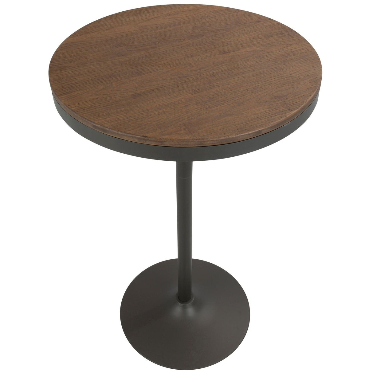 Dakota - Adjustable Bar / Dinette Table - Gray Finish And Brown