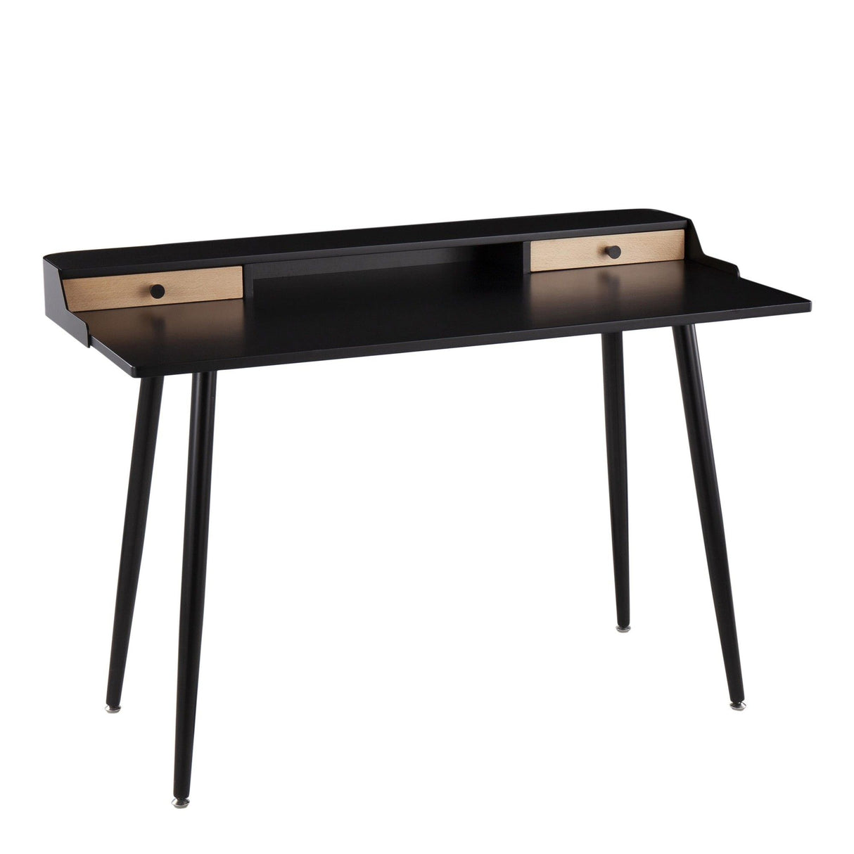 Harvey - Contemporary Desk - Black Steel