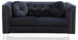 Stylish Sloped Arm Loveseat
