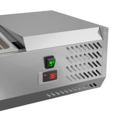 59 in. Six Pan Refrigerated Countertop Condiment Prep Station - SCDC-6P-SSL