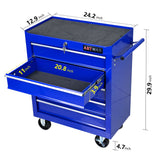 Multifunctional Tool Cart With Wheels And Drawers