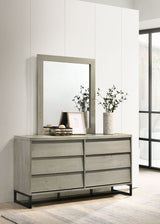 Weston - Mirror - Gray Stone