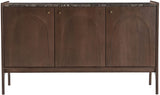 Veya - 57" Genuine Marble And Mango Wood Sideboard / Buffet