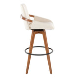 Cosmo - Fixed-Height Barstool - Walnut Bamboo Base