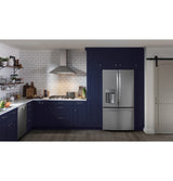 GE JVW5301SJSS - 30 in. Wall-Mount Pyramid Chimney Hood, Convertible Chimney Style Range Hood with 350 CFM, 4 Fan Speeds & 2 Halogen Lights - Stainless Steel