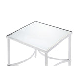 Petunia - End Table - Mirrored & Chrome