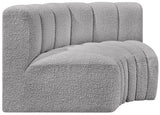 Arc - Boucle Fabric 2 Piece Modular Sofa