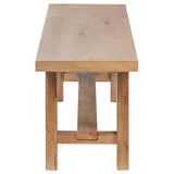 Middleton - Wood Backless Dining Bench Natural - Brown