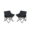 2 Pieces Outdoor Camping Chairs Folding / Portable, Comfortable Seating, Durable Steel Fram