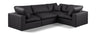 Comfy - 4 Piece Faux Leather Modular Sectional