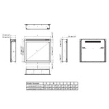 Built In Electric Fireplace With LED Flame Effects