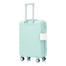 Hard Shell Luggage With Scratch Resistant Surface, 4 Wheels, Combination Lock & Side Hooks