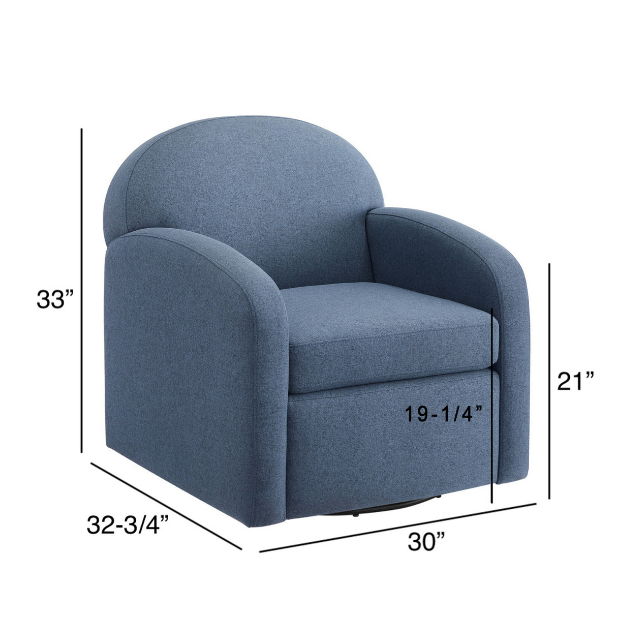 Eddie - Modern Swivel Chair With 360 Degree Functionality