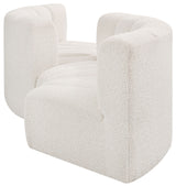Arc - Boucle Fabric 4 Piece Curved Modular Sofa