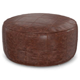 Connor - Handcrafted Round Pouf