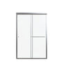 Semi Frameless Double Sliding Shower Door With Tempered Glass