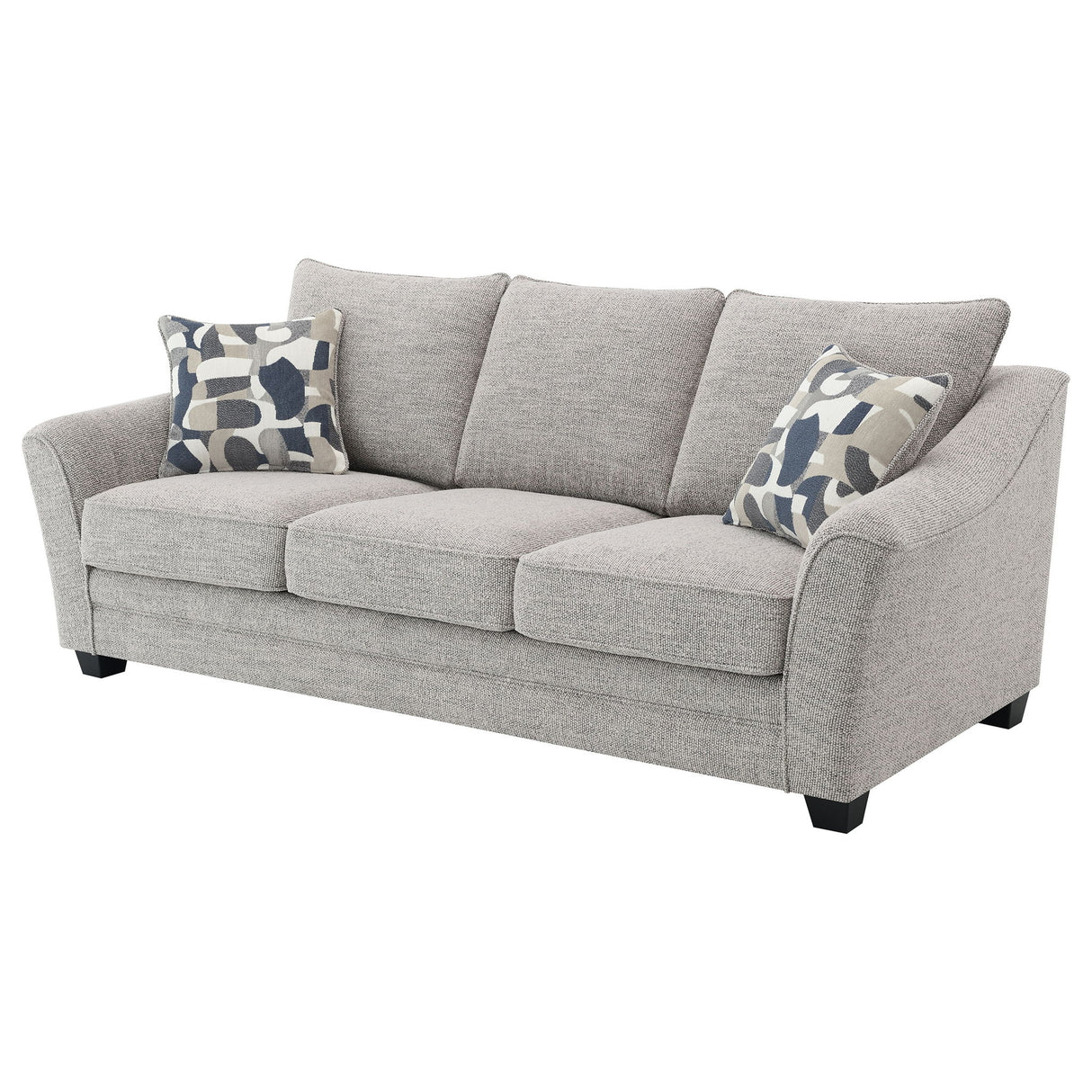 Mingle ] Upholstered Sofa - Light Gray