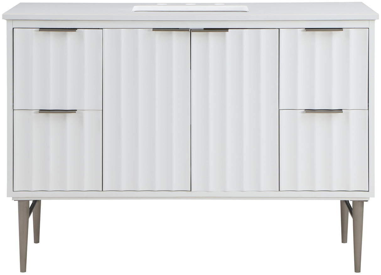 Modernist - Bathroom Vanity With Chrome Legs