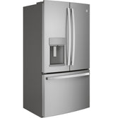GE Profile(TM) Series ENERGY STAR(R) 27.7 Cu. Ft. Fingerprint Resistant French-Door Refrigerator with Hands-Free AutoFill - (PFE28KYNFS)