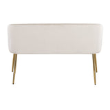 Luna - Glam Bench - Gold Legs