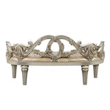 Danae - Bench - Champagne Synthetic Leather & Gold