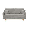 Upholstered Loveseat With Arms And Pillows